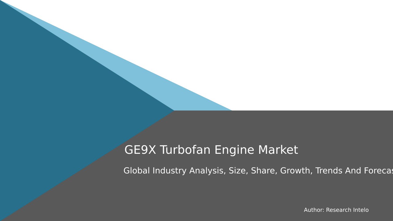 GE9X Turbofan Engine Market Research Report 2033